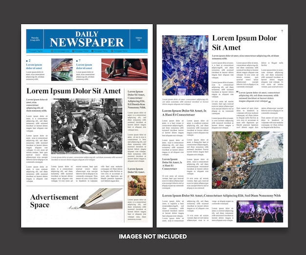 Daily Newspaper Design Template