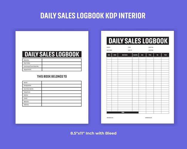 Daily Sales Logbook