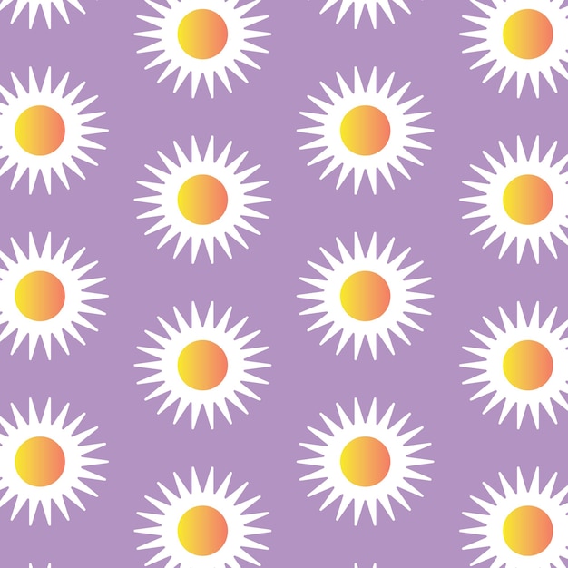 Daisy Flower Pattern Background Digital Paper