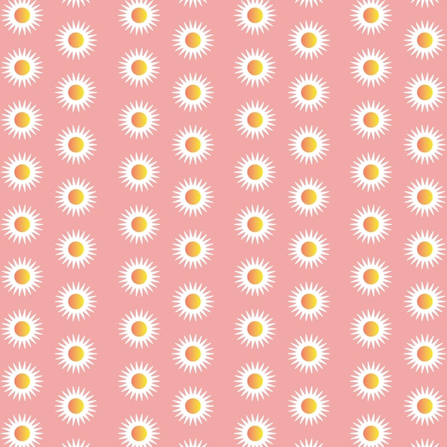 Daisy Flower Pattern Background Digital Paper