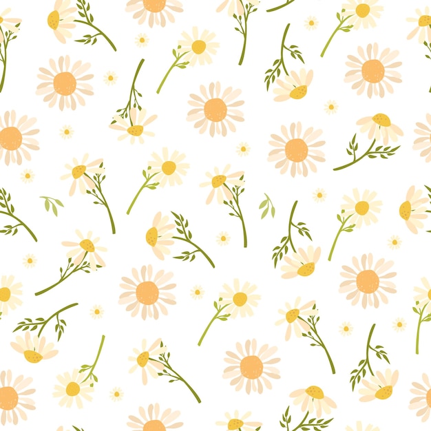 daisy seamless pattern