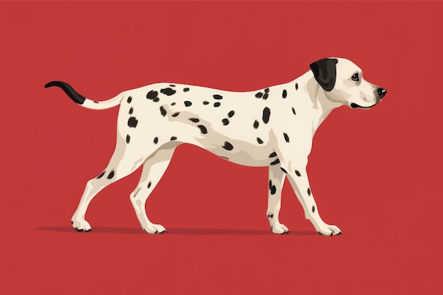 Dalmatian dog vector illustration