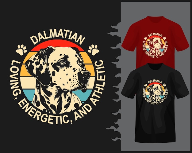 Dalmatian T Shirt Vector Design