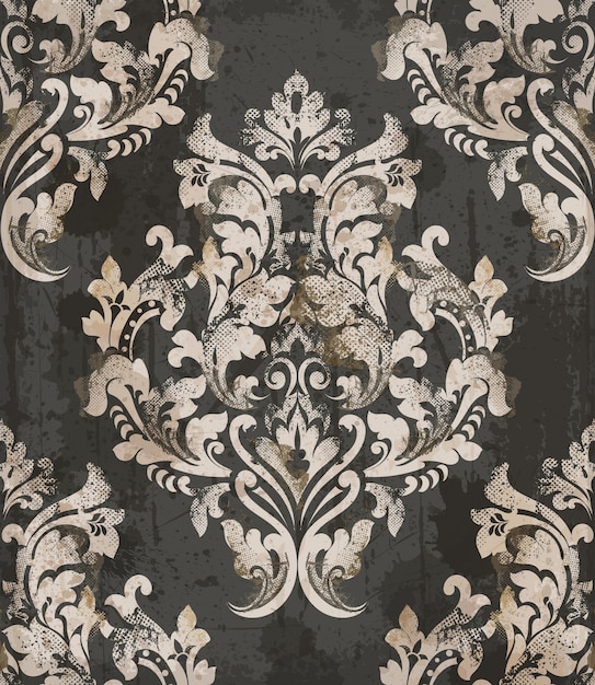 Damask old pattern ornament