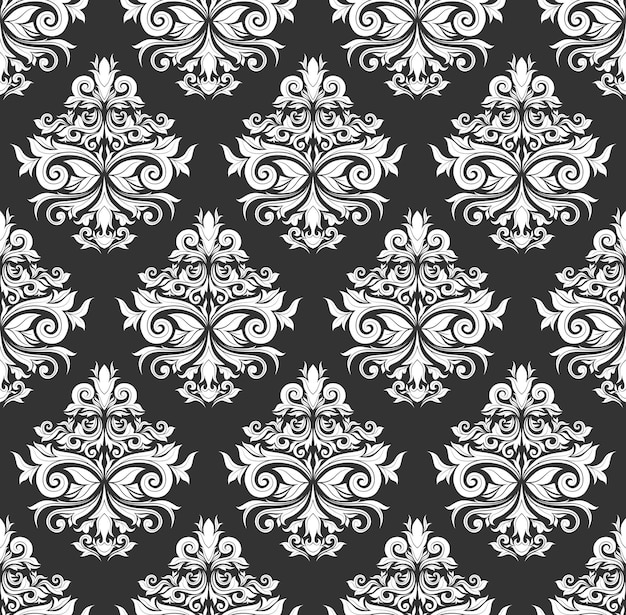 Damask seamless pattern background