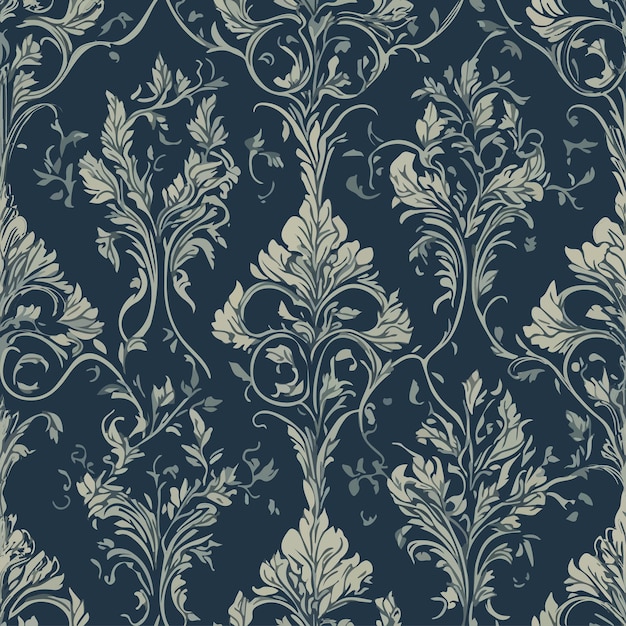 Damask seamless pattern vector art