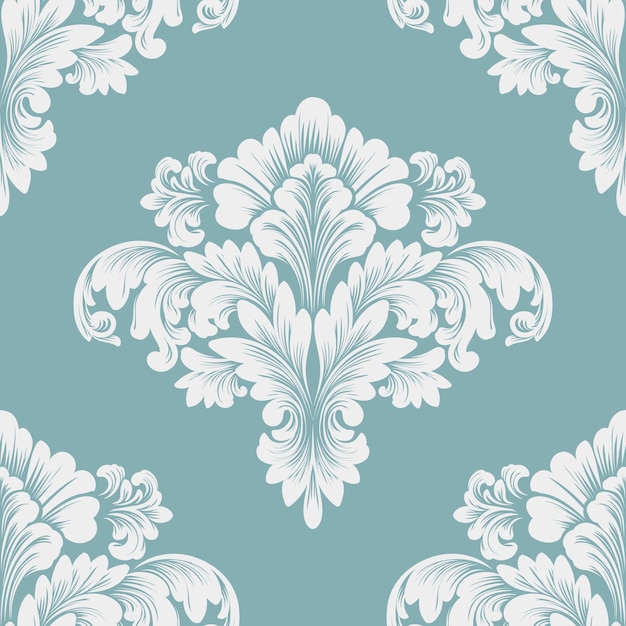 Damask seamless pattern