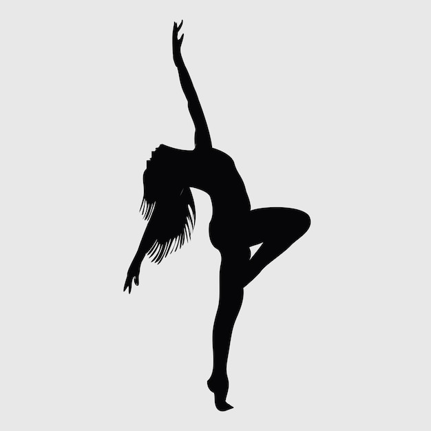 dancer silhouette vector art