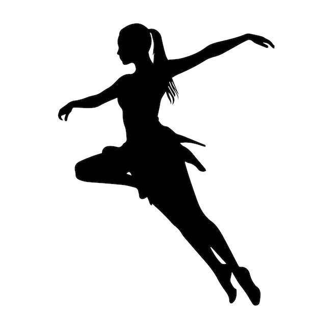 dancing figure silhouette illustration