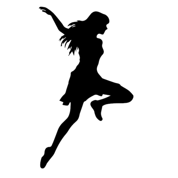 dancing figure silhouette illustration