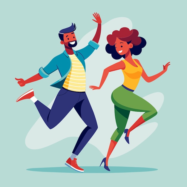 dancing vector illustration