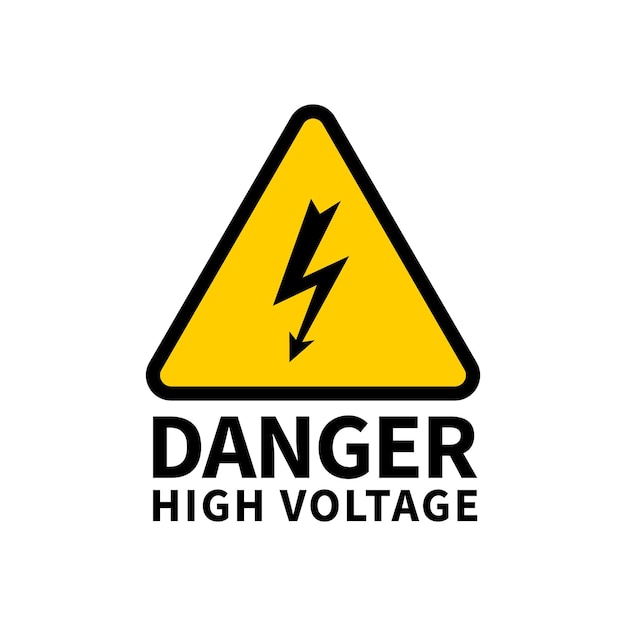 Danger high voltage   illustration