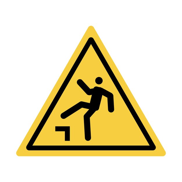 Vector danger warning board icon caution and dangerous area yellow sign for safety hazard shock keep out