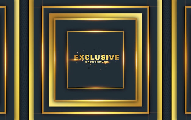 Dark abstract background with luxurious gold 