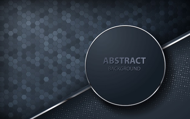 Dark abstract background with overlap layers