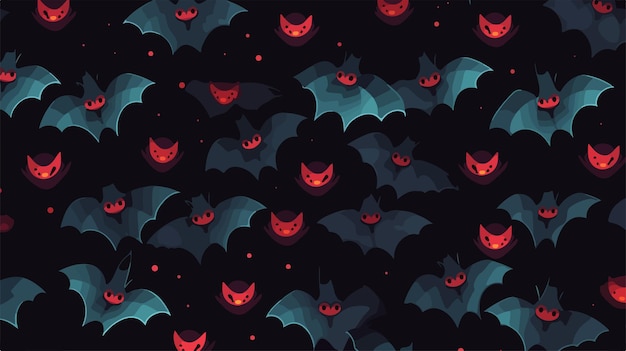 Vector a dark background with bats and bats