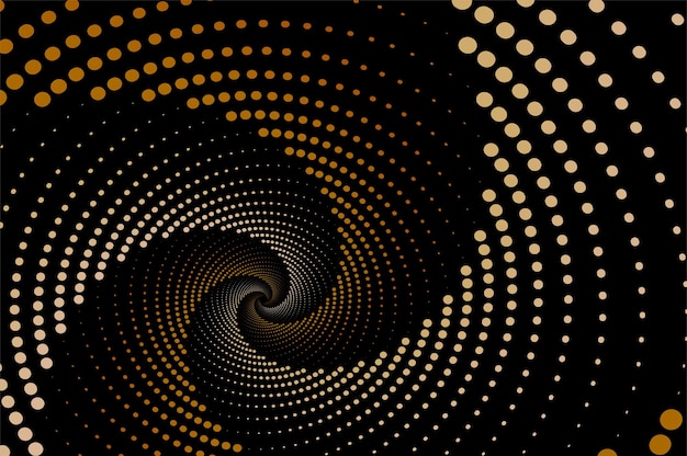 Dark background with circular ball vortex