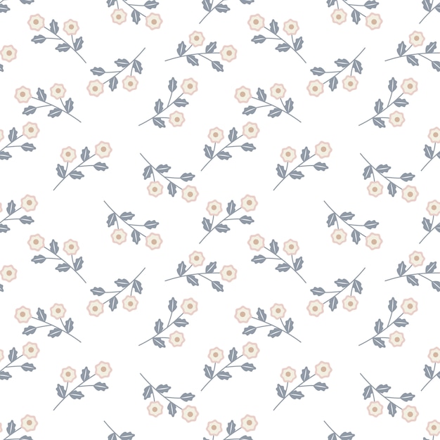 dark blue flower seamless pattern for background and decor