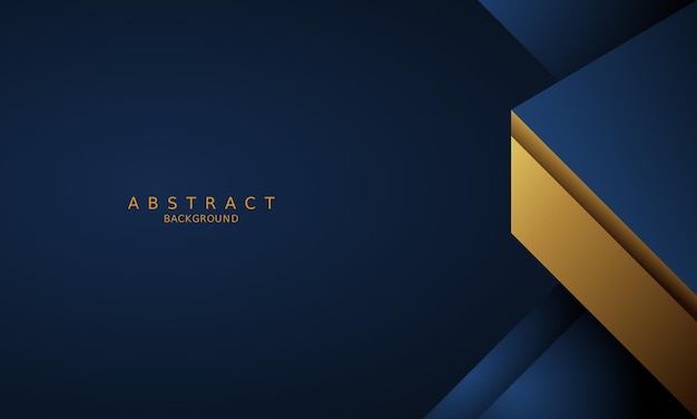 dark blue luxury premium background and gold line