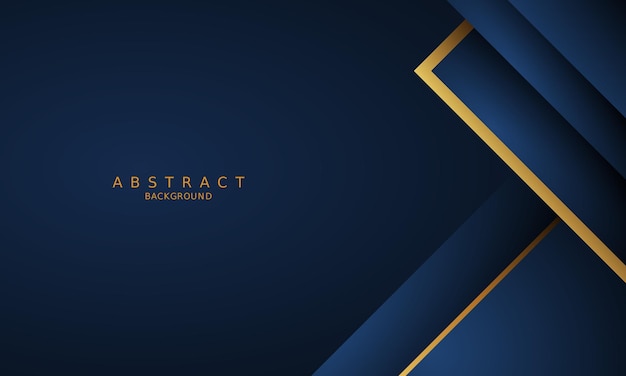 dark blue luxury premium background and gold line