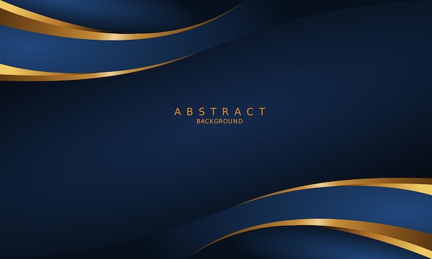 dark blue luxury premium background and gold line.