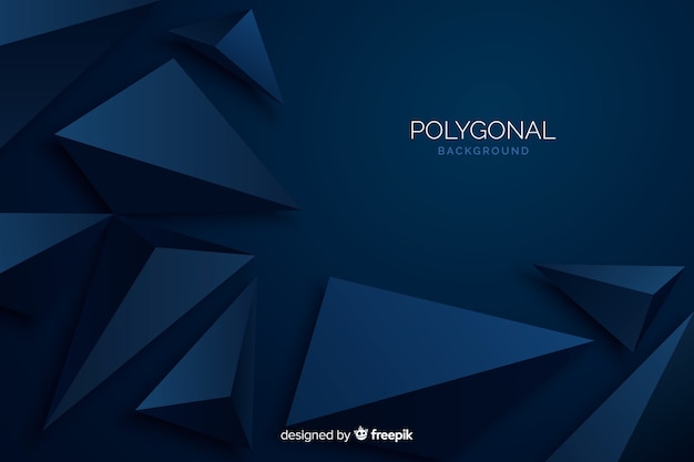 Dark blue polygonal background