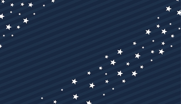 Vector dark blue striped background with stars