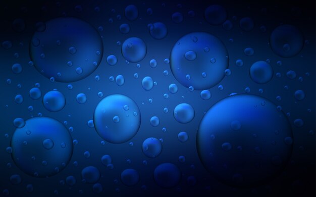 Dark BLUE vector template with circles