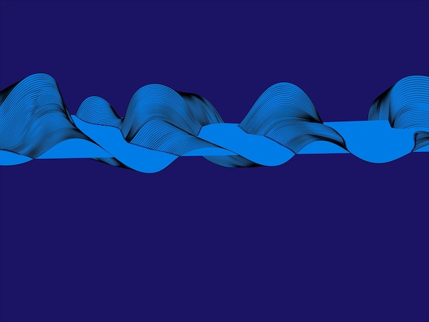 Dark blue wave Abstract Background