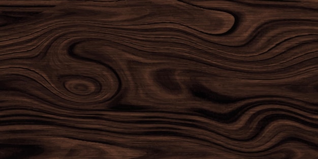 Dark brown wood texture background old wooden surface texture vector illustration