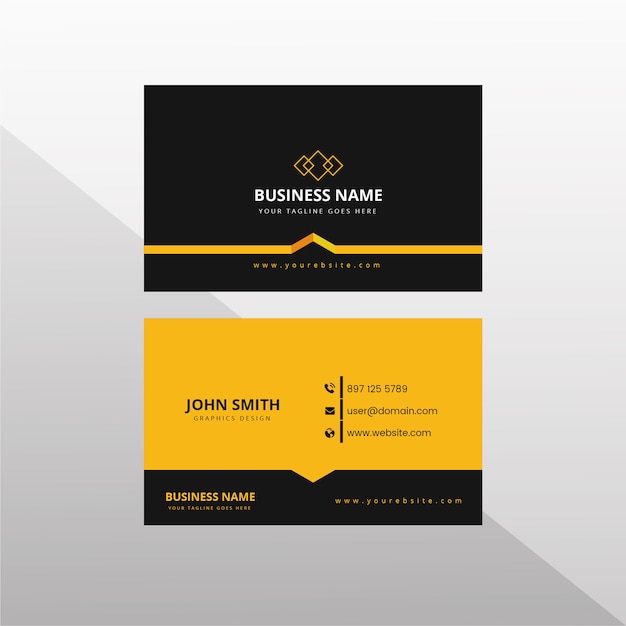 dark business card template