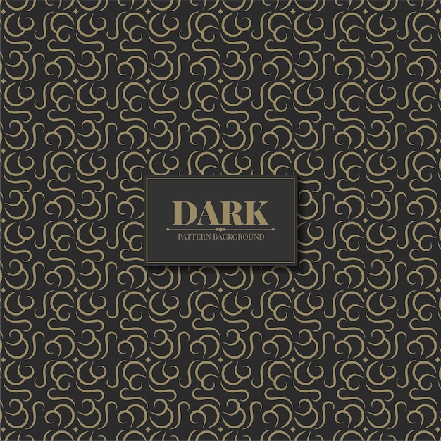 Vector dark ethnic seamless pattern template