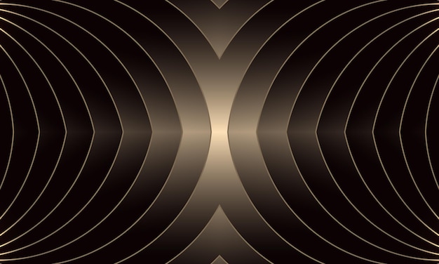 Dark gold luxury abstract striped background with elegant golden lines