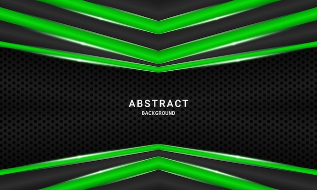 Dark Green abstract modern background for social media design vector