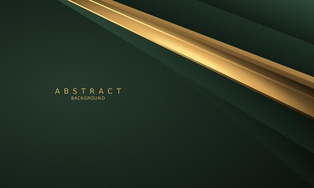 dark green luxury premium background and gold line.