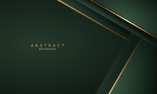 dark green luxury premium background and gold line.