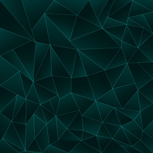 Dark Green Polygonal Background