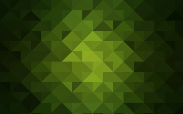 Dark Green vector polygon abstract pattern