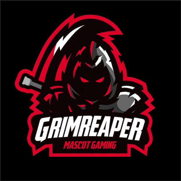 Dark grim reaper e-sports logo