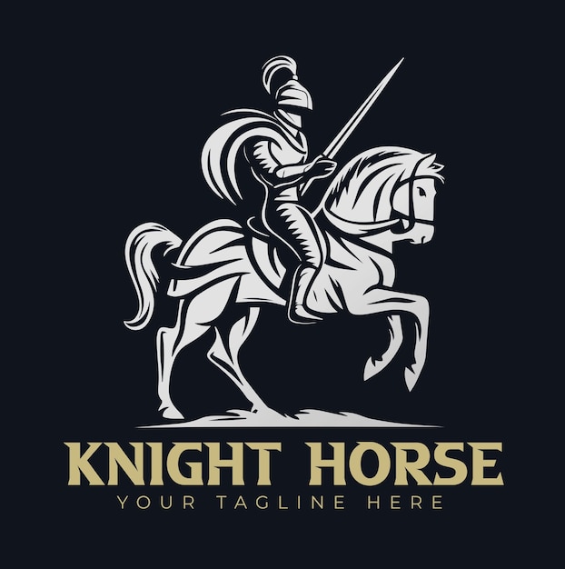 Dark Knight with horse Logo