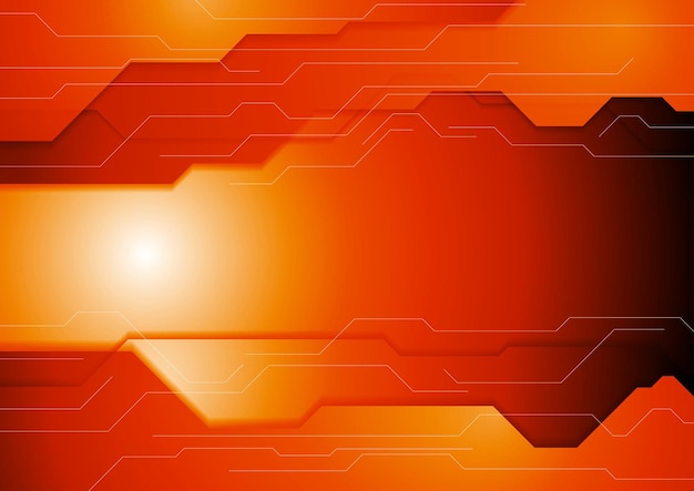 Dark orange hitech corporate background