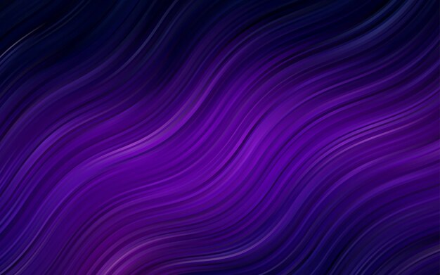 Dark Purple vector pattern with bent ribbons