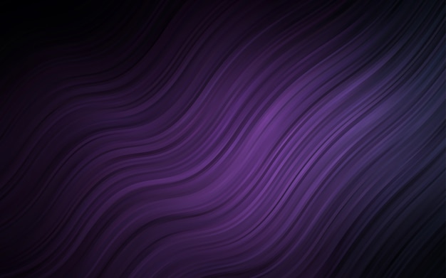 Dark Purple vector template with bent ribbons