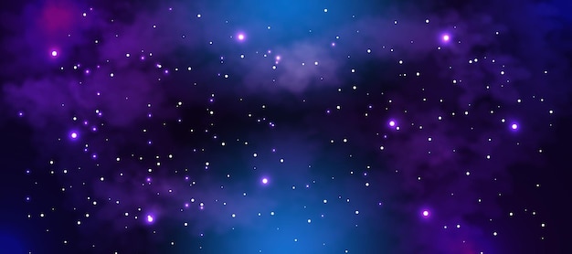 Dark realistic galaxy background