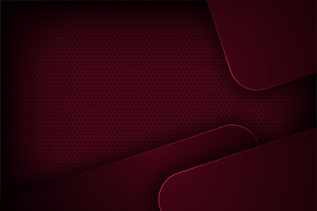 Dark red abstract vector background with overlapping 