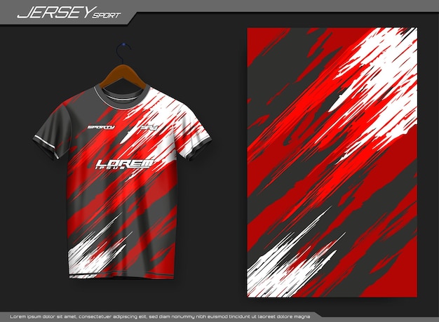 Dark red jersey sports t-shirt. Soccer jersey mockup for soccer club.