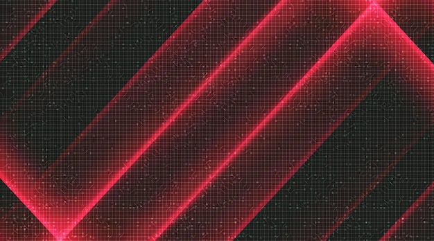 Dark Red Neon Circuit Technology Background,Digital and Connection Concept design,Vector illustration.