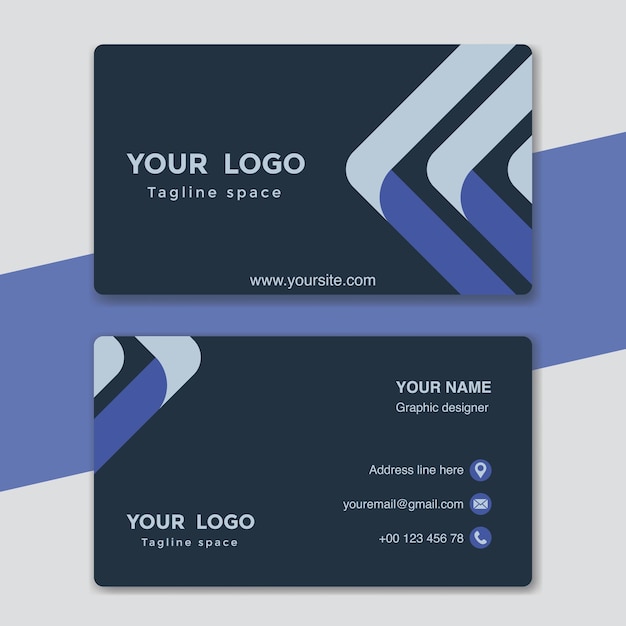 Dark Visiting Card Template