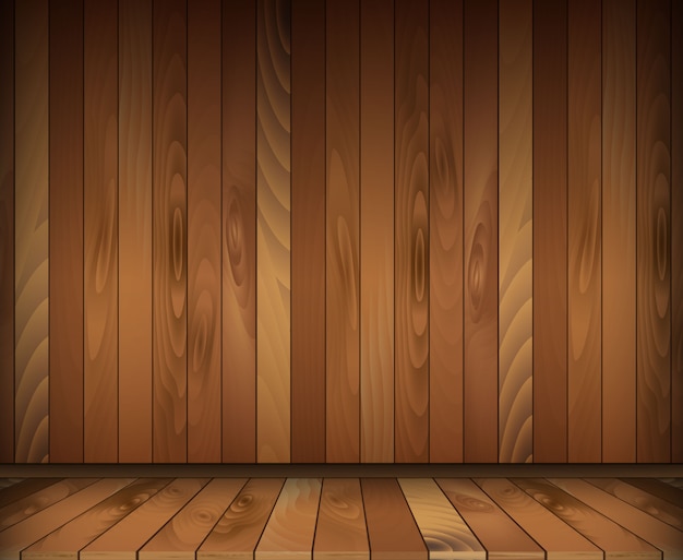 Dark wooden interior room.