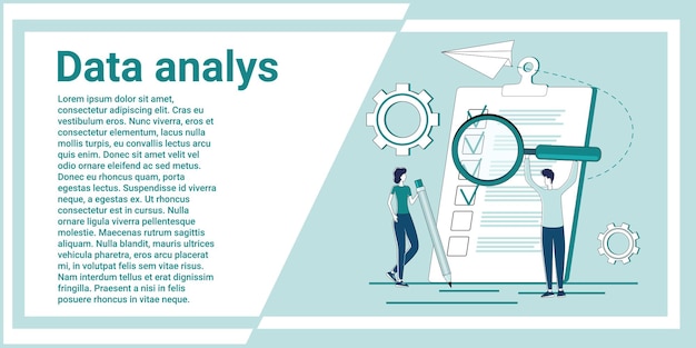 Data analysis Business statistics processing and analytics